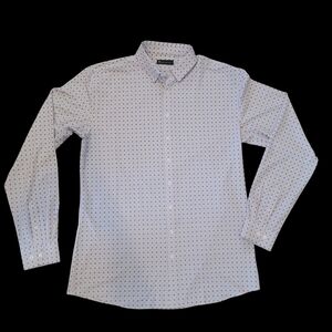 Men's White Patterned Shirt